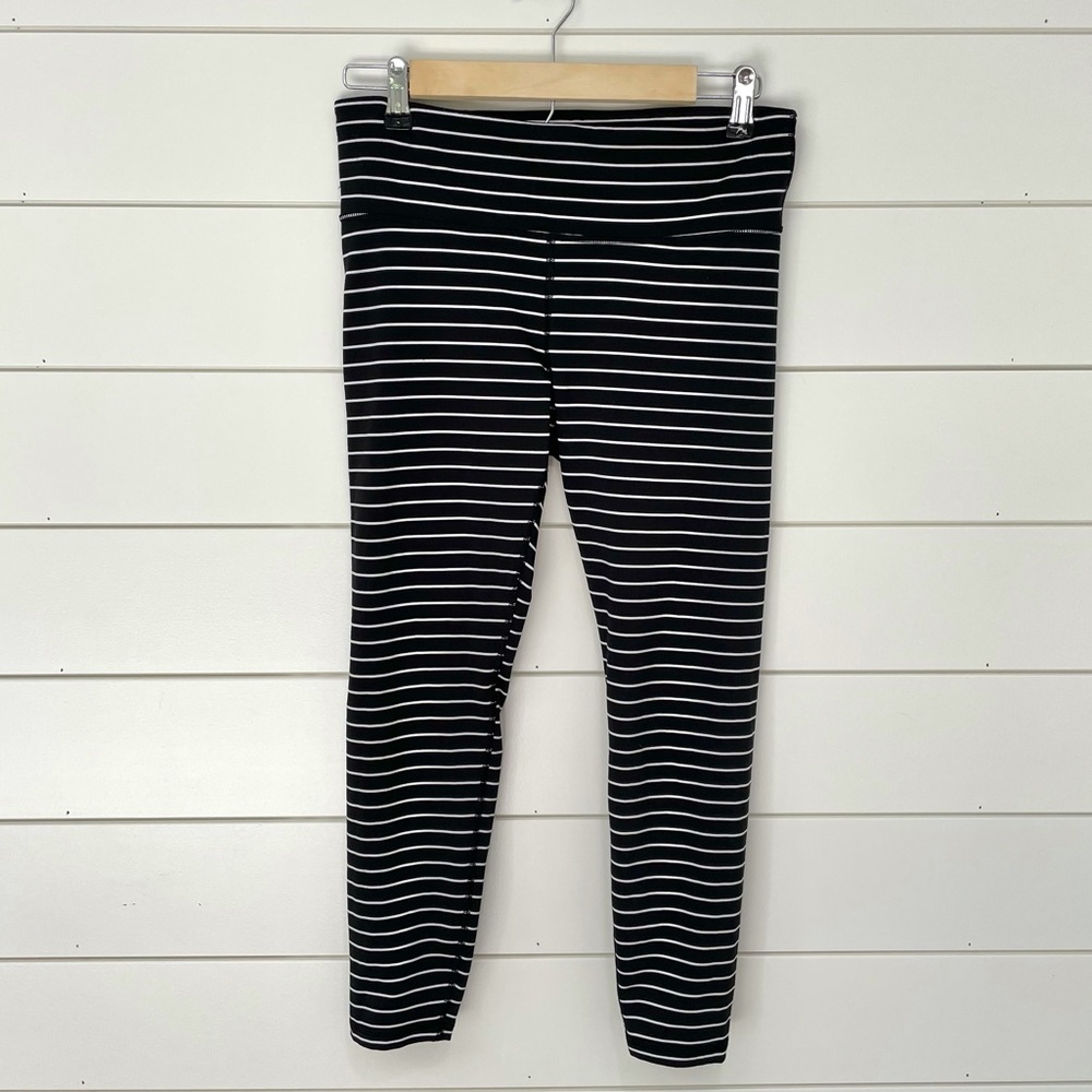 Striped Leggings - Black